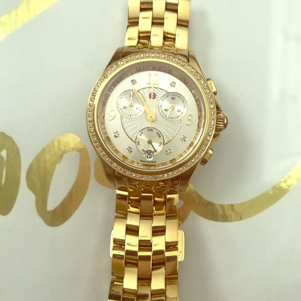 Gold Michele Women’s Watch